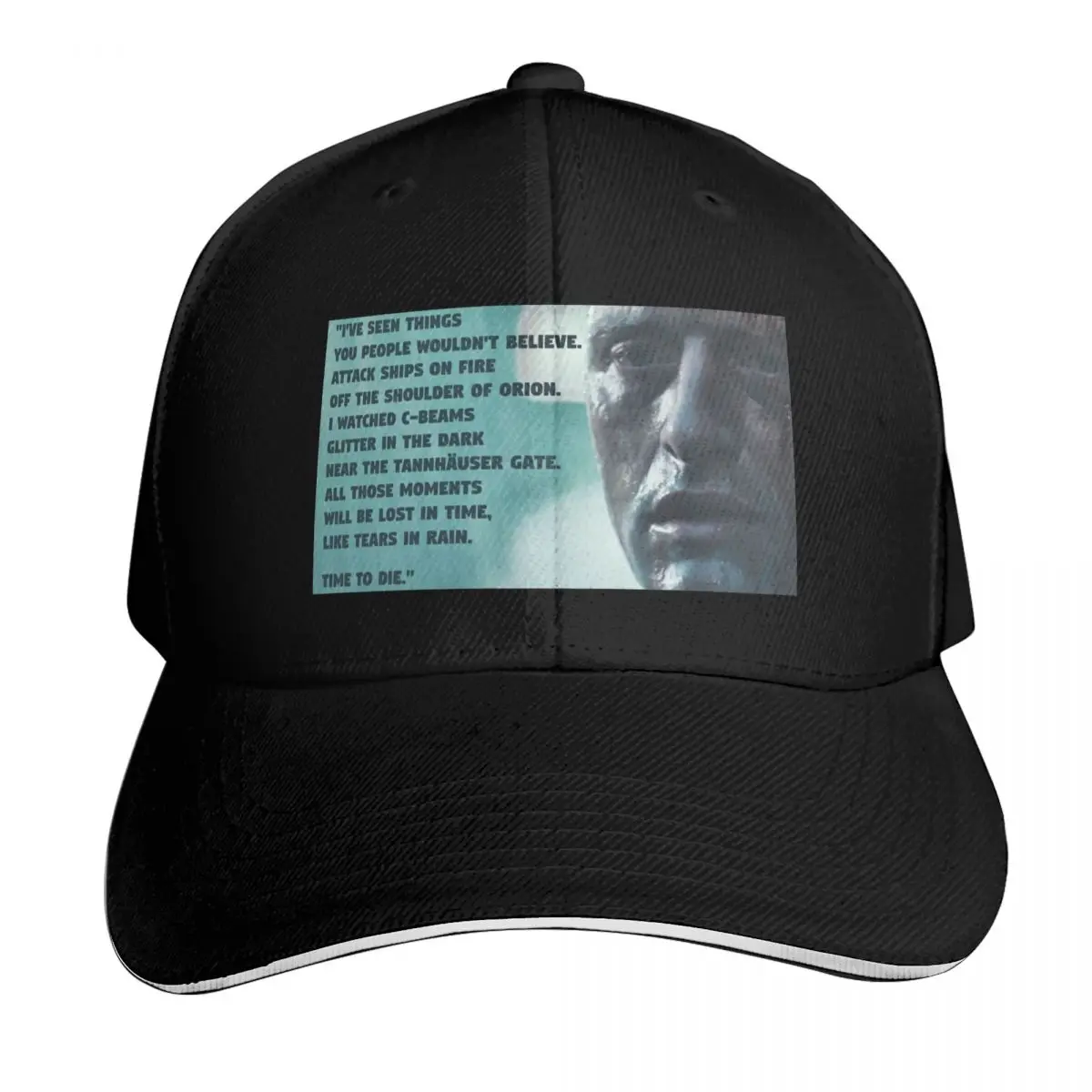 

Blade Runner, Rutger Hauer, Tears in Rain Monologue Baseball Cap Hat Beach fashionable Cosplay Girl Men's