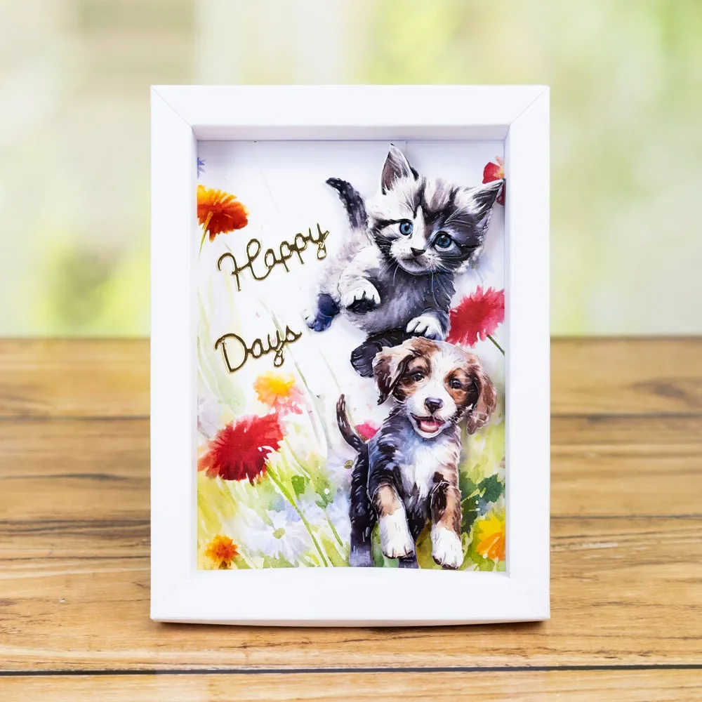 The Kitten Pounced Forward with Great Agility Metal Die Cutting 2026 New DIY Die Molds Scrap Booking Paper Making Cuts Crafts