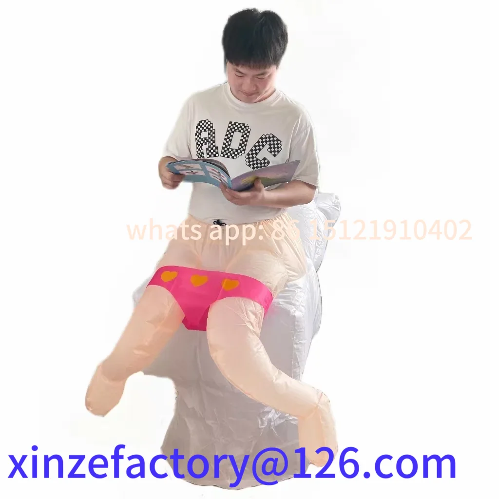 

Be suitable for Toilet Inflatable Costume Family Parent-child Entertainment Funny Whole Props Realistic