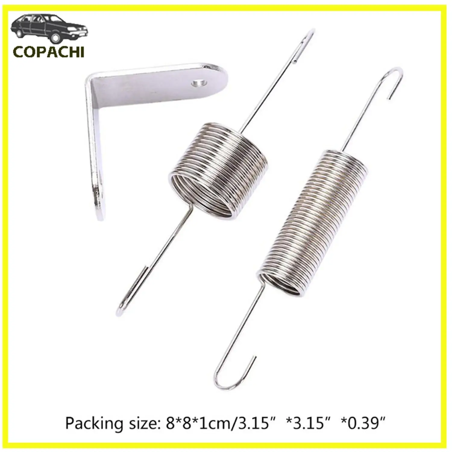 1set Chrome Throttle Return Spring Bracket Double Spring For SBC BBC 302 350 Car Interior Accessories Parts Replacement