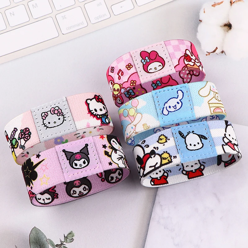 Kawaii Anime Cute Cat Bracelet For Women Men Armband Sport Wristband Elastic Bangle Bracelets Fashion Accessories Friends Gift