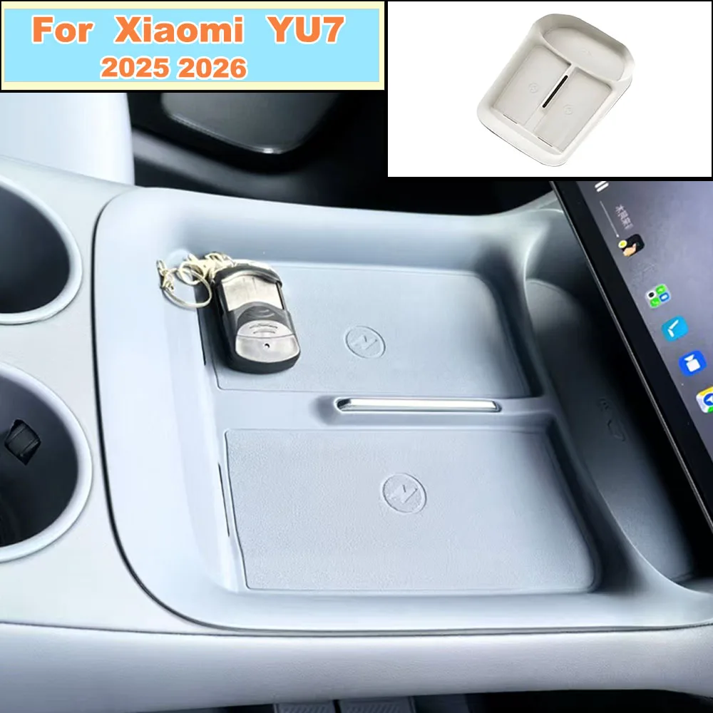 

Center Console Wireless Charging Silicone Pad For Xiaomi YU7 2025-2026 Full Wrap Dustproof Non-slip Mat