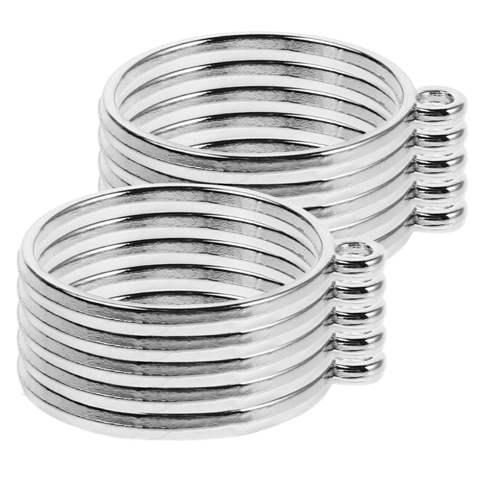 20 ronde zilveren open rug randen holle hangers sieraden maken benodigdheden DIY ambachtelijke ketting armband oorbel accessoires zink