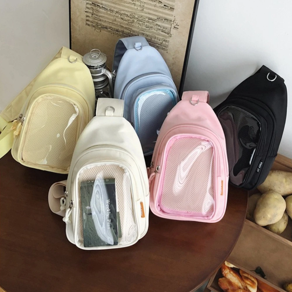 

Kawaii Japanese Itabag Girls Soft Nylon Backpack Crossbody Bags 10CM Doll Women With Display Plate Cross Body Sling Pouch 2025