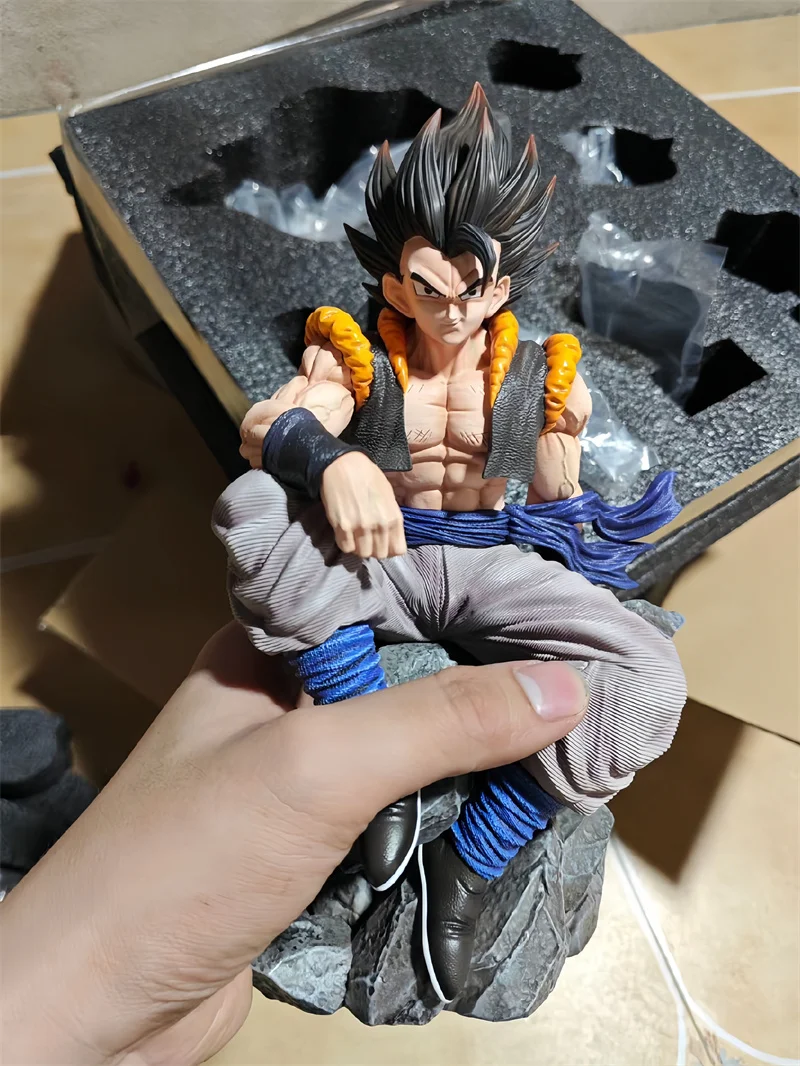 23Cm Anime Dragon Ball Figuur Gk Gogeta Drie Hoofd Vervangbare Zithouding Gogeta Actiefiguren Model Ornamenten Speelgoed Gift