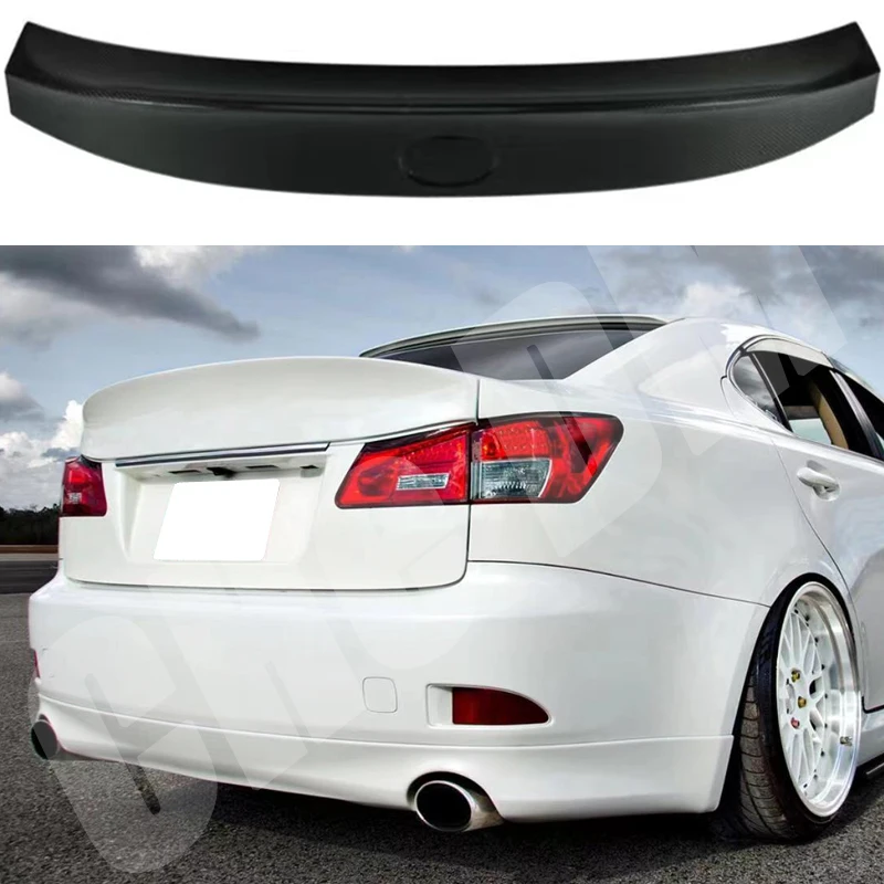 

For Applicable To Lexus 2006 2007 2008 2009 2010 2011 2012 Is250 / 300 Refit True Carbon Fiber Tail Rear Spoiler