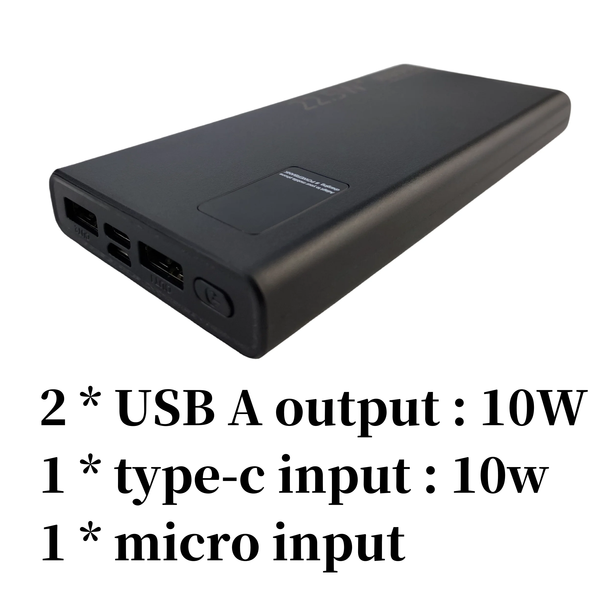 22.5W 100000mAh power bank portable,Backup battery， suitable for charging mobile phones, USBLED lights, USB fans, etc