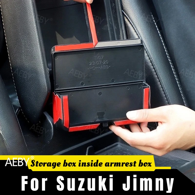 

For Jeep Wrangler 2018-2025 Storage box inside armrest box,Hidden center console organizer shift tray,car interior Accessories