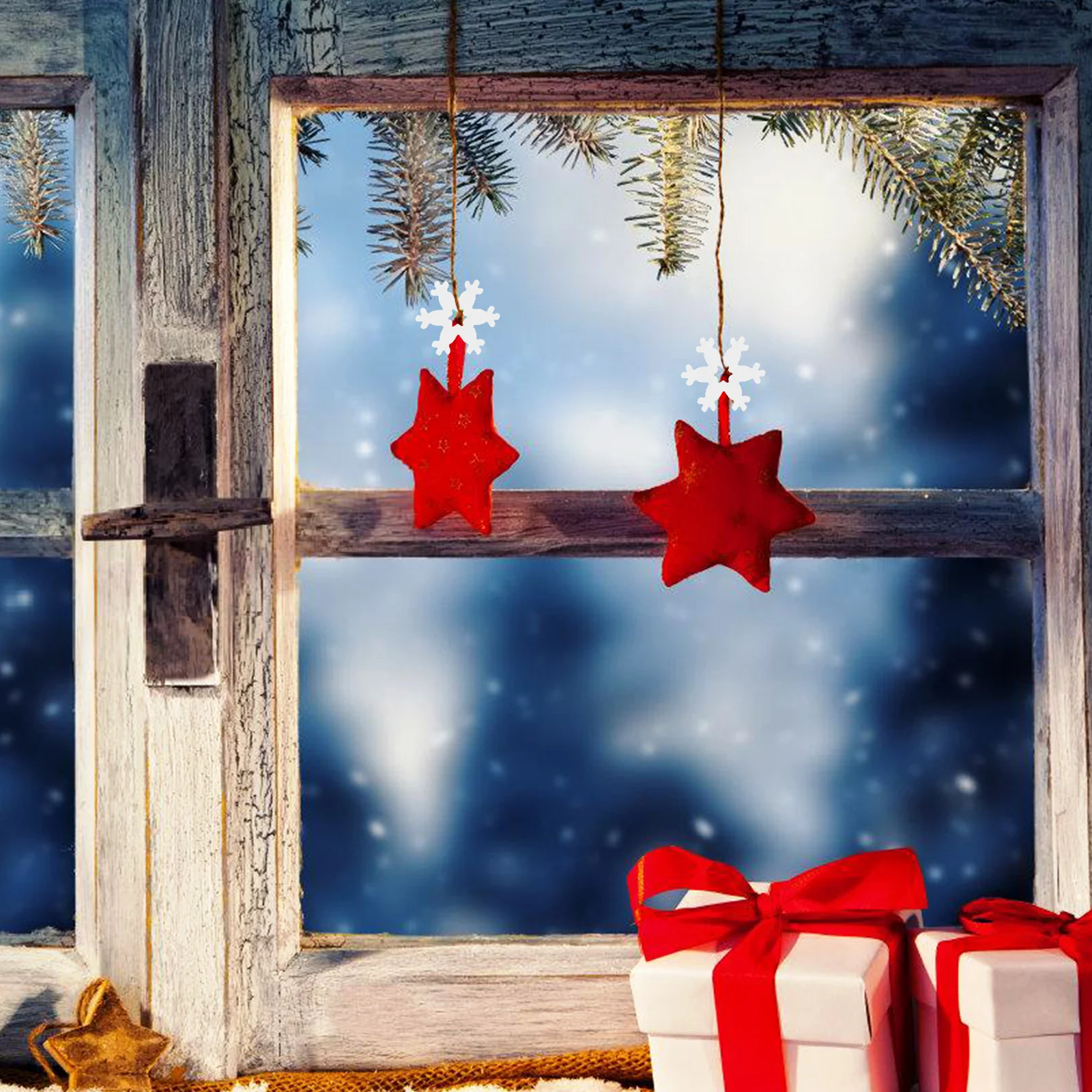 50 قطعة الثلج الخشبية 20 مللي متر لم تنته DIY بها بنفسك شجرة عيد الميلاد زينة معلقة لوازم الحرفية رقاقات الثلج الخشبية علامة خشبية فارغة