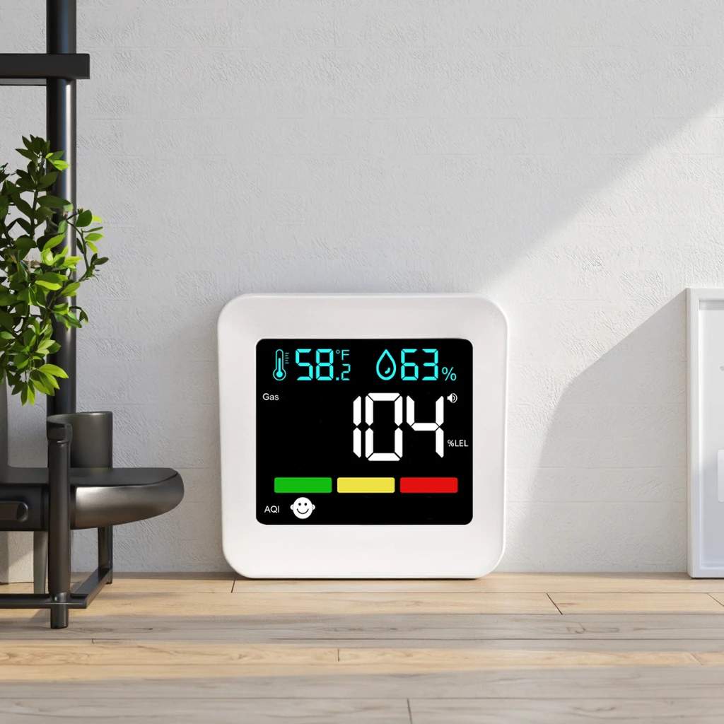 Tragbarer Detektor für brennbare Gase, Kohlenmonoxidalarm für den Haushalt, EU-CE-Zertifizierung