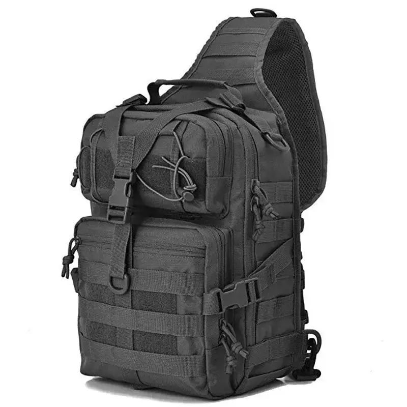 Rilibegan Chest Bag Waterproof Oxford Single Shoulder Bags Tactical Chest Bags Big Capacity Crossbody Bags Camouflage Chest Bag