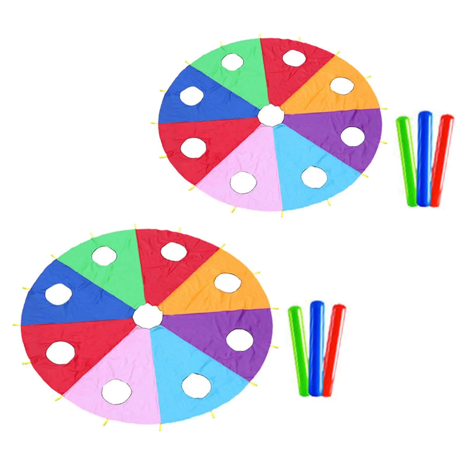 Colorful Umbrella Kindergarten Teaching Aids Social Activity Skills Parachute