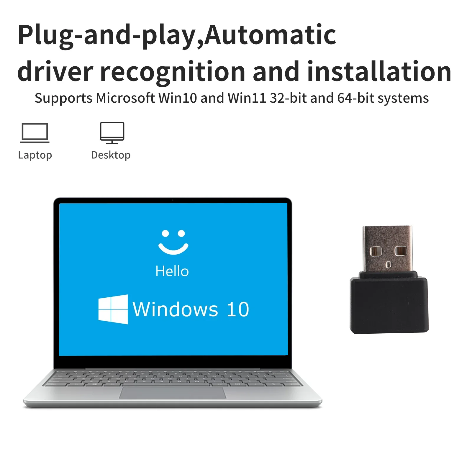 Mini USB Dispositivo di riconoscimento delle impronte digitali Chiave di sicurezza biometrica PC portatile Windows 10 11 Hello Modulo lettore di impronte digitali Scanner