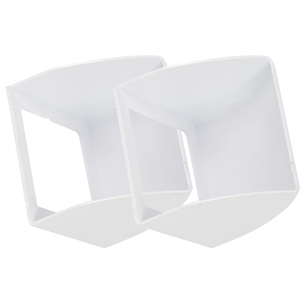 

2Pcs Doorbell Weather proof Plastic Rainproof Outdoor Protector 86Type Switch White Color Doorbell Cover ABS Material