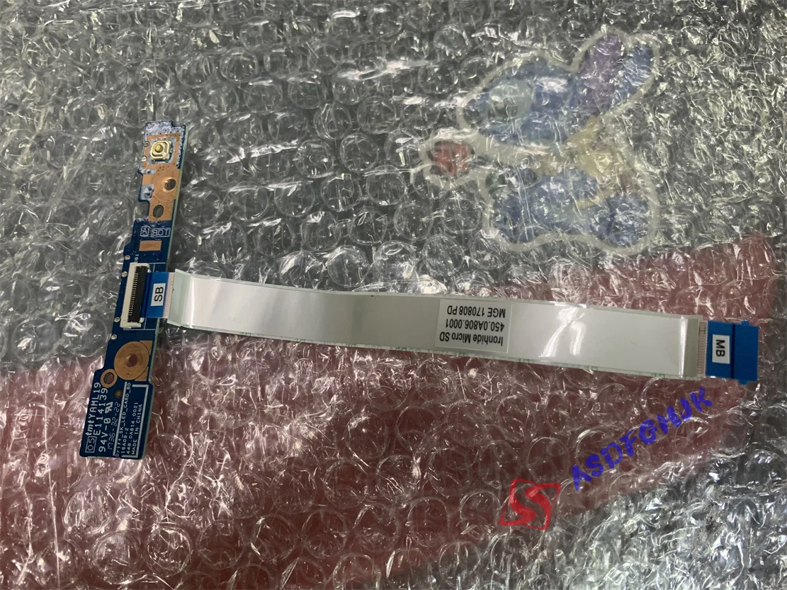 

Оригинальная плата 448.0A814.0021 для Acer Spin 1 SP111-31, 11,6 дюйма, кнопки регулировки громкости с кабелем, полностью протестирована