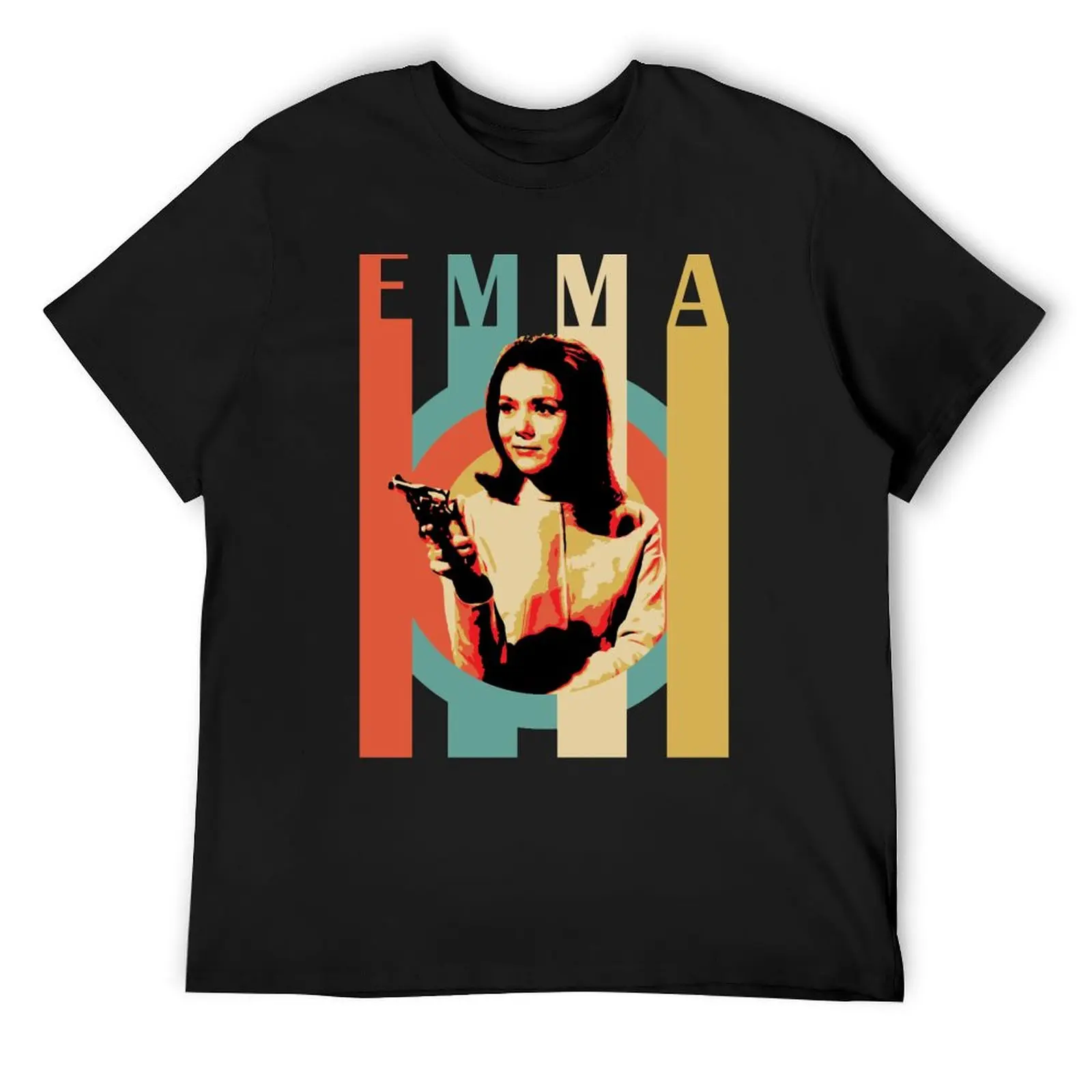 

emma peel T-Shirt graphic tee shirt vintage clothes funny shirt cotton football t shirt plain t shirts men