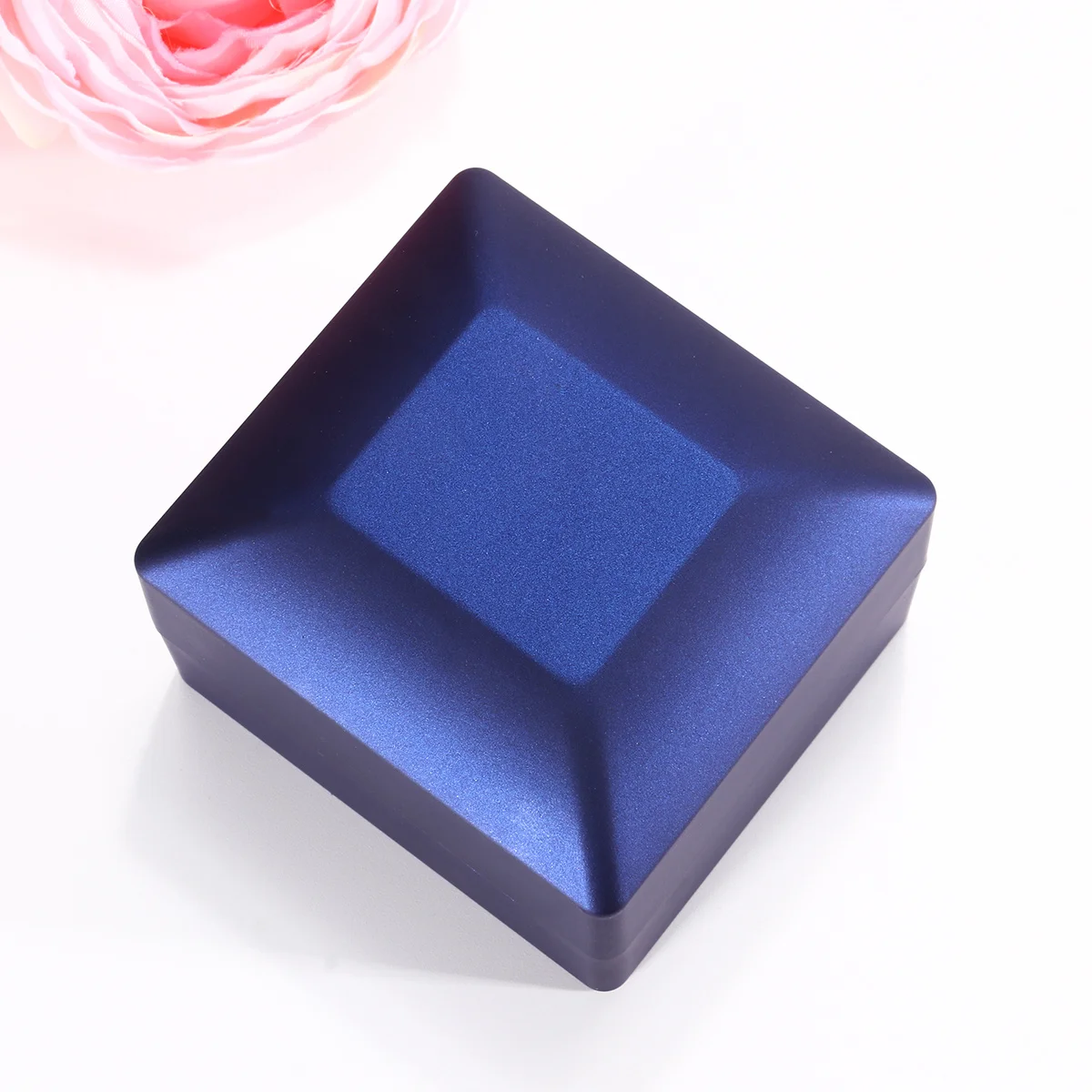 

LED Lighted Jewelry Gift Box Blue Durable Rubber Necklace Open Close Best Jewelry Holder Display Gift Box