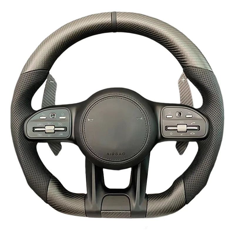 

Матовый руль из углеродного волокна для Mercedes Benz A S G GLA W117 W213 W218