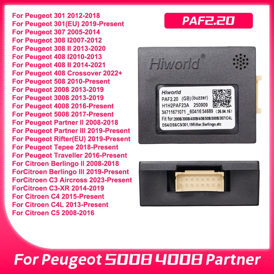 Car Android Radio Connector for Citroen C4 C4L Berlingo Raise PAF2