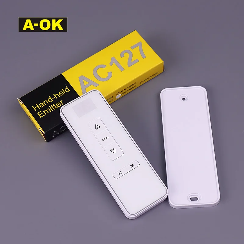 

Электрический мотор для штор с дистанционным управлением RC AOK RF433.92 AC127-16 02 01 06 A-OK