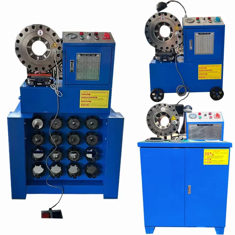 220-Volt Steel Pipe Head Reducing Joint Pressing Machine Core Pipe Shrinking Machine with Engine Bearing for Metalworking