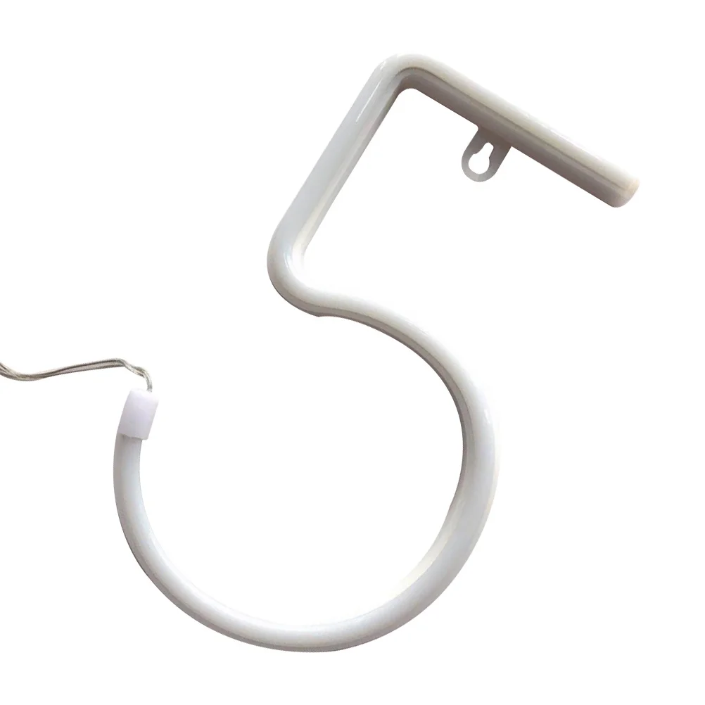 1 قطعة ضوء النيون الديكور Led الدافئة 5 مصباح لغرفة حفل زفاف في الهواء الطلق عيد ميلاد إضاءة ديكوريّة Led ضوء النيون #6