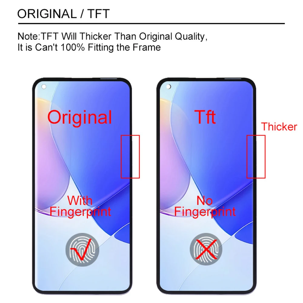 Original For Huawei Nova 7 5G LCD Display Touch Screen With Frame 6.53\