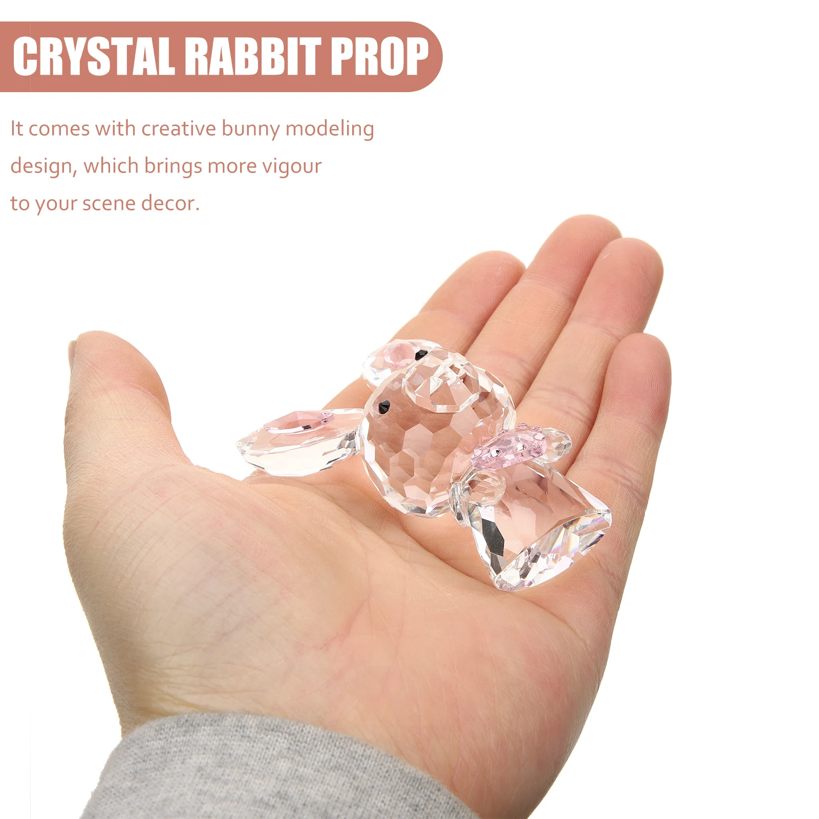 

Decoration Creative Small Bunny Ornament for Home Office Lawn Balcony Table Accent