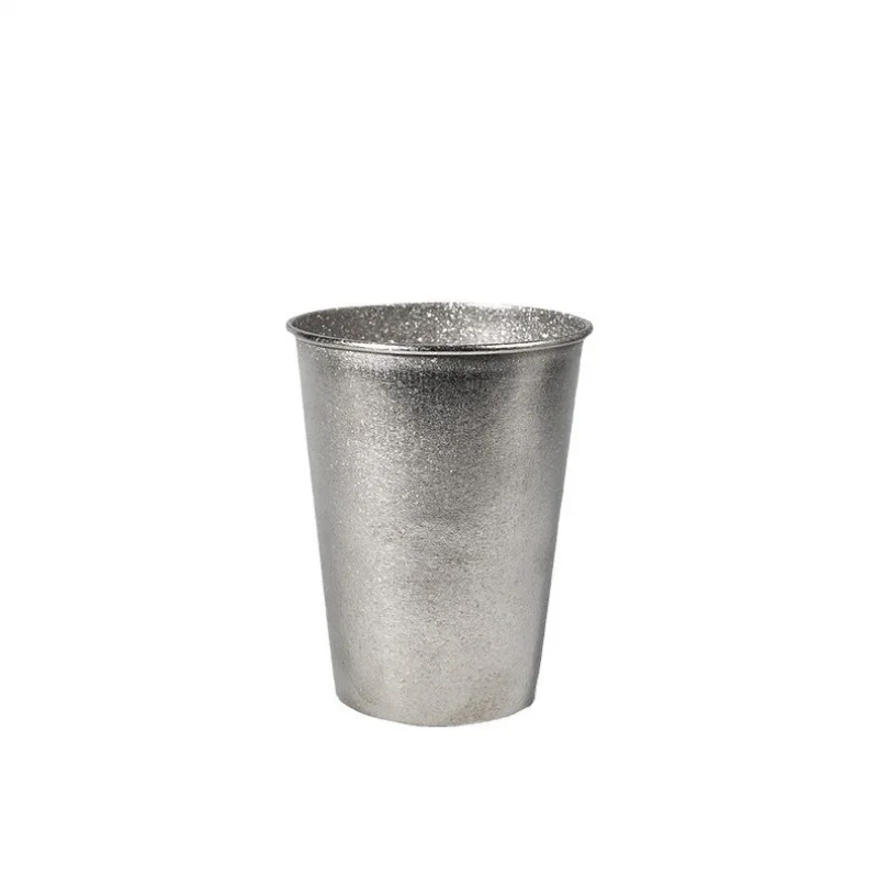 Pure titanium single-layer beer mug, 350ml, daily drinking coffee juice drink cup
