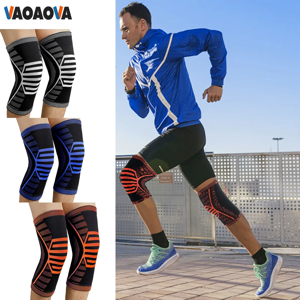 1Pair Knee Compression Sleeve Braces Knee Pain Compression For Arthritis Meniscus Tear Running Weightlifting Injury Recovery ACL