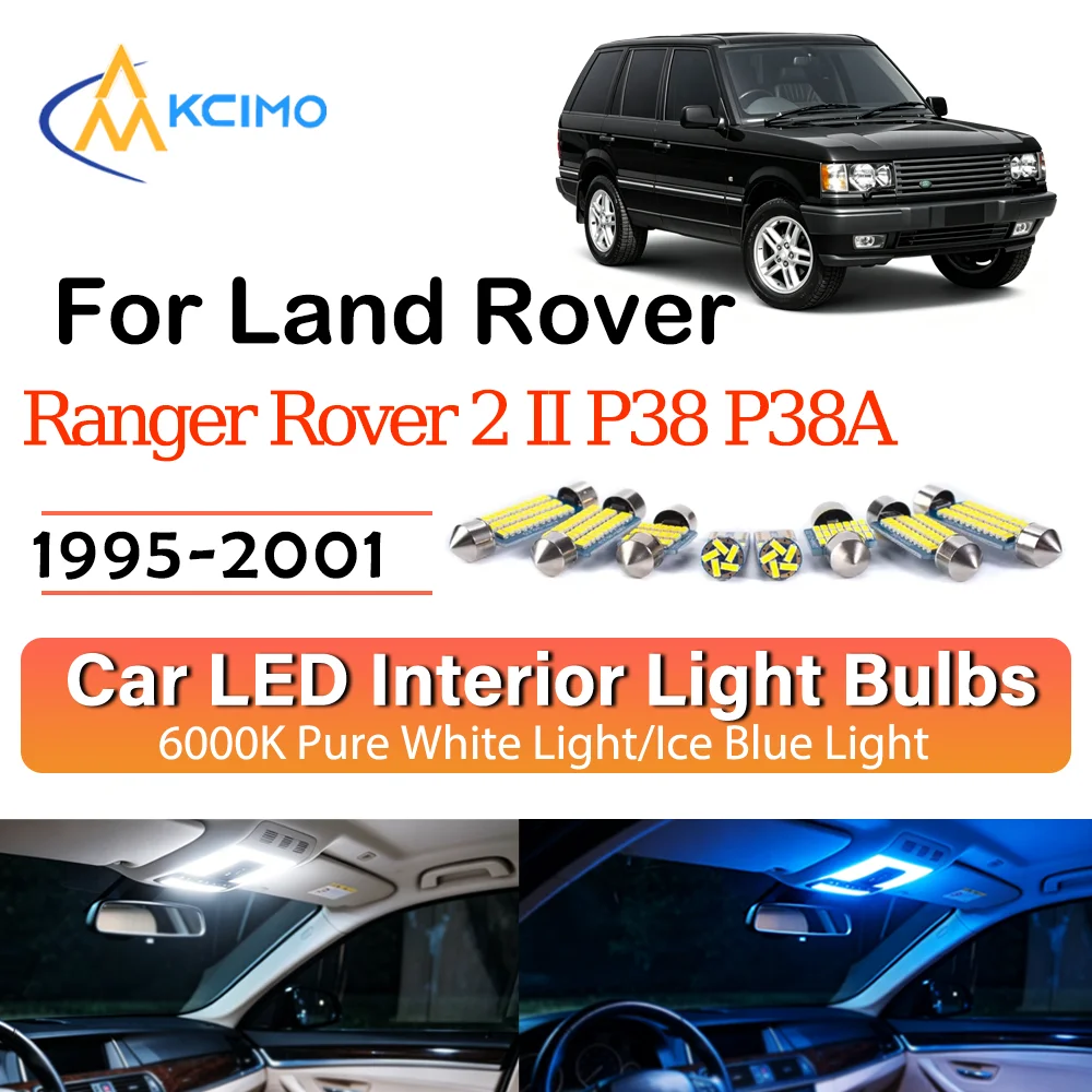 

High Quality LED Interior Lights For Land Rover Ranger Rover 2 II P38 P38A 1995-2001 Two Colors Choice Super Bright