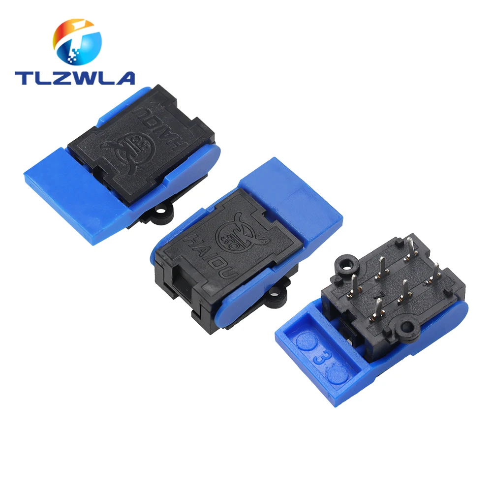 10PCS Telephone Hook Switch 6Pin Intercom Doorbell Switch, Retainer Reed Switch Blade, Repair Parts for Telephone