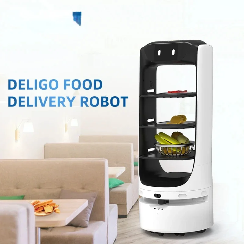 Reeman Deligo food delivery smart robotic catering service waiter for restaurant coffee shop hotel and fast