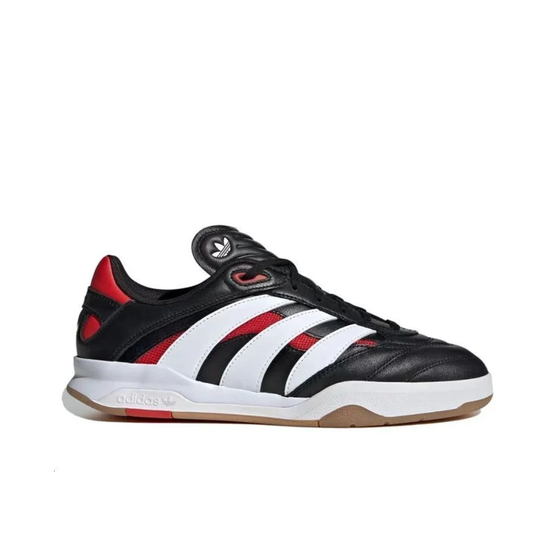 Adidas PREDATOR MUNDIAL Comfortable shock-absorbing casual running shoes Men's and women's sports shoes Black White colorway