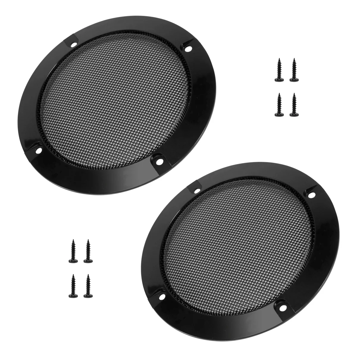 2Pcs 4 Inch Speaker Speaker Grille Speaker Replaceable Round Speaker Protection Grille