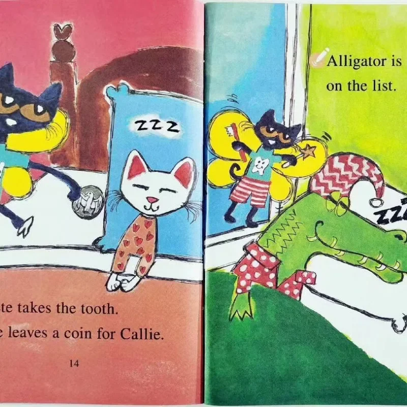 Pete The Cat-libros de imágenes para niños y bebés, cuentos famosos, aprendizaje de cuentos en inglés, juego de libros para niños, lectura para