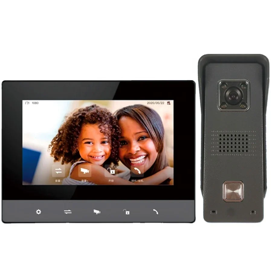 

visible door phone supplier wifi 4 wire sensor button visual interphone system tuya wired video intercom with door bell