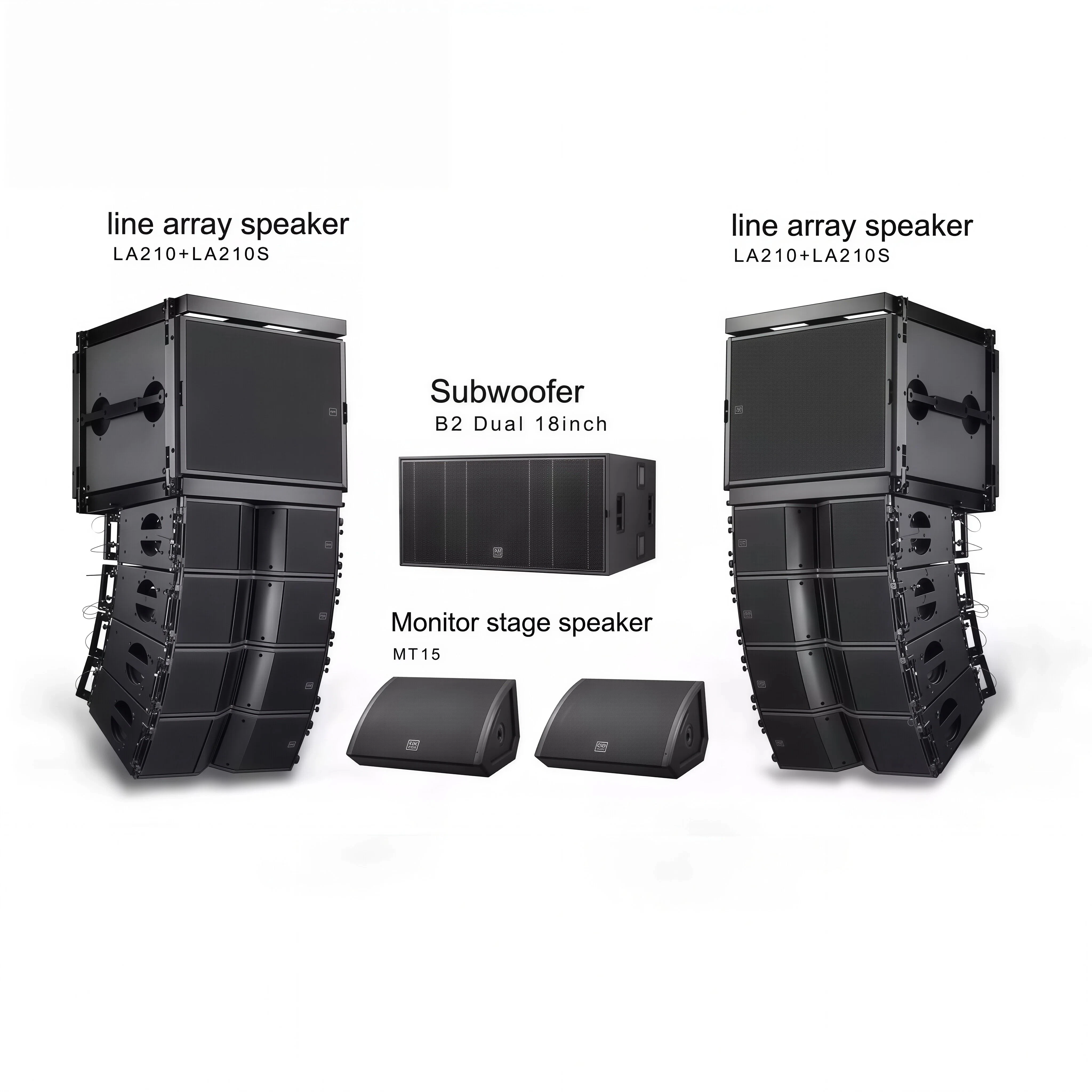 Hot Sale Nice Quality A210 Neodymium Double 10 Inch Professional Birch Plywood Line Array Speaker Stereo/Surround Waterproof