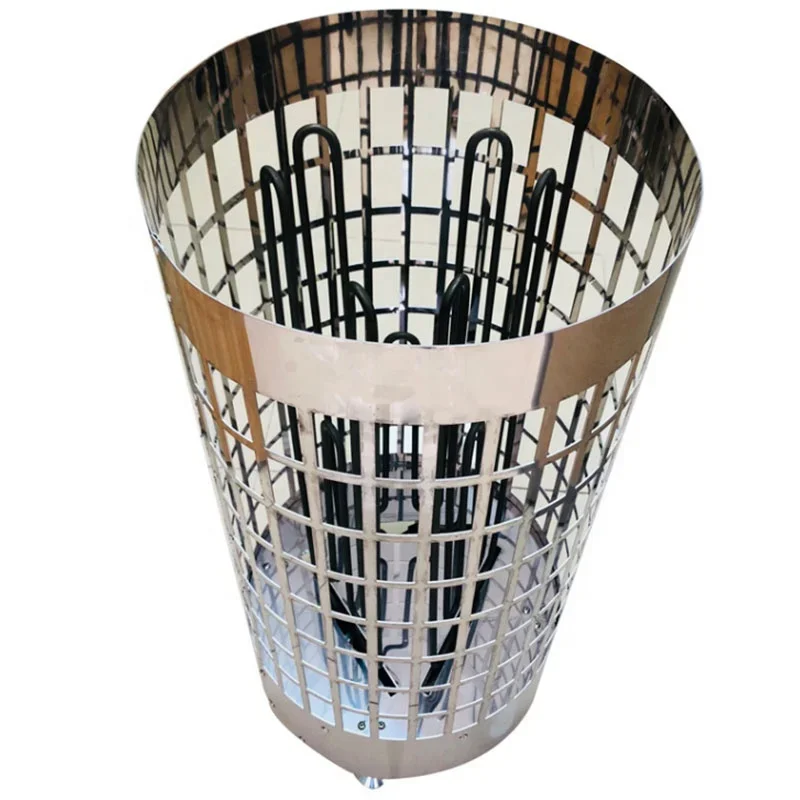 Modern Design Electric Stainless Steel Sauna Heater Computer Control Panel Hotel Dry Steam Steaming Stove Sauna Accessory