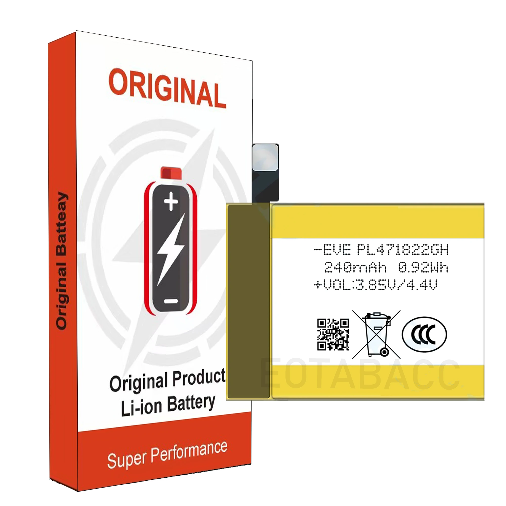 Nowa bateria zamienna 240 mAh do inteligentnego zegarka Amazfit GTS A1969 2E A2021 EVE PL471822GH — zdjęcie produktu 3