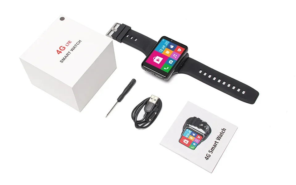 2.88 Inch Touch Screen WiFi Video Call 4G Lte Smartwatch DM200 4GB RAM 64GB ROM Android Smart Phone Watch