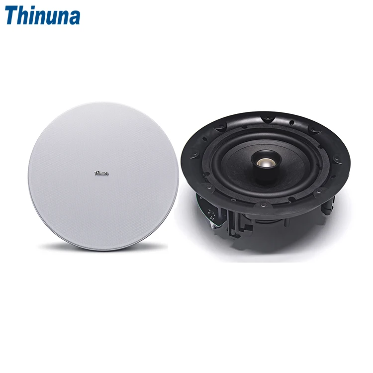 

Thinuna MS-8L II High Quality Hifi Sound Rimless 8 Inch 100W 8 Ohms Coaxial Fixed Impedance Ceiling Speaker for PA System