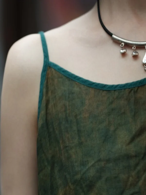 ゆったりとした女性用麻ベスト 夏の新しいスタイル 多用途のインナーとアウターの着用 通勤スタイル レギュラー丈 ポリエステル綿混紡