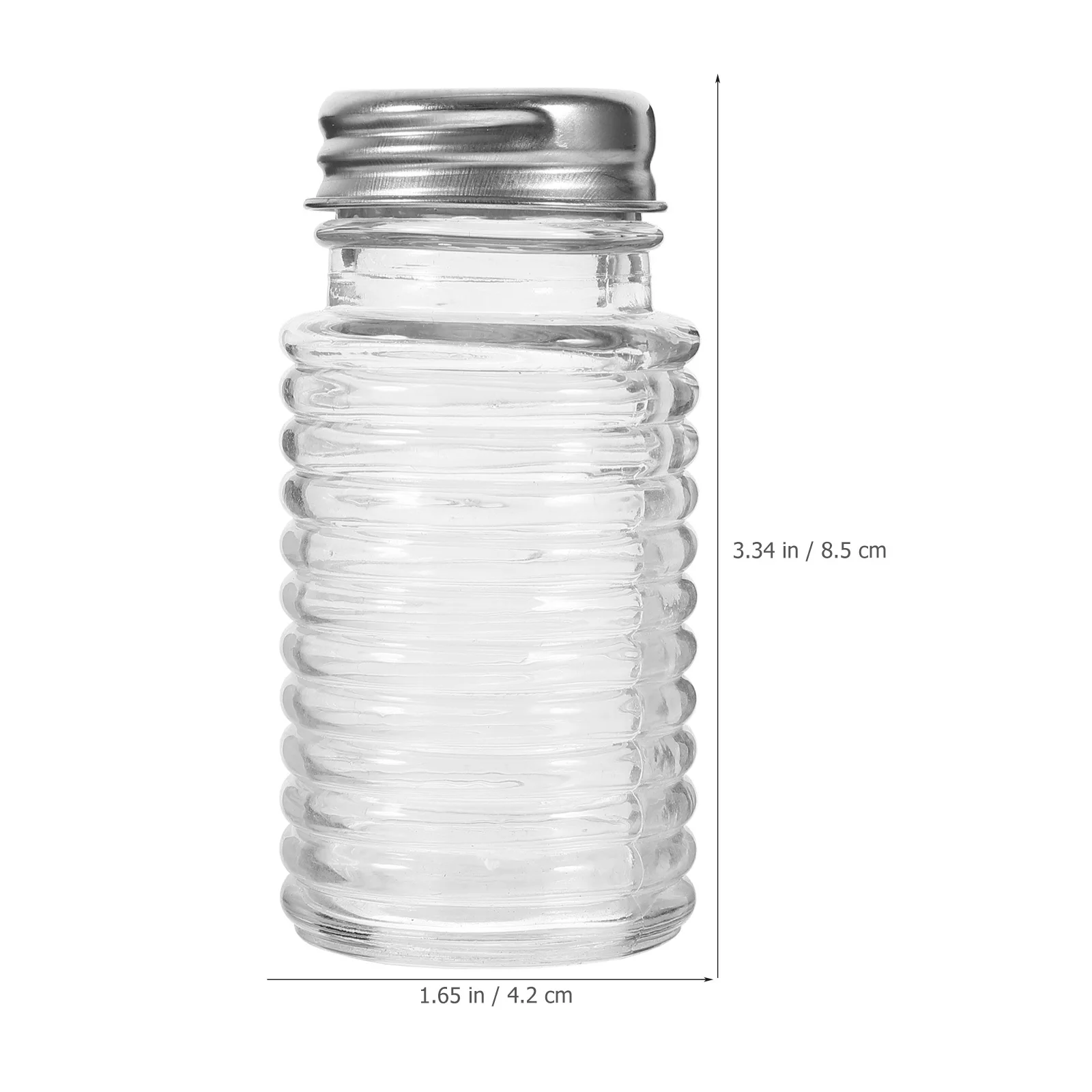 

2 pcs Pepper Shaker Spice Pepper Shaker For Kitchen Set Glass Spice Dispenser Kitchen Seasoning Bottle Portable For Home