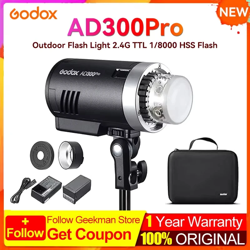 Godox Outdoor Flash Light AD300Pro AD100Pro AD200Pro AD400Pro AD600Pro AD600BMHigh Speed TTL For Canon Nikon DSLR Photography