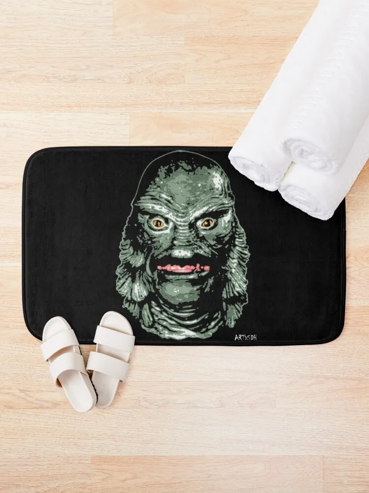 The Creature from the Black Lagoon (Color) Bath Mat Slip-Resistant Washable Non-Slip Kitchen Rug Carpet In The Living Room Mat