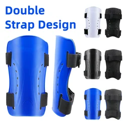 1 Pair Double Bandage Soccer Shinguards Pads For Adult Kid Football Shin Pads With Strap Roller Skating Adjustable Knee Support