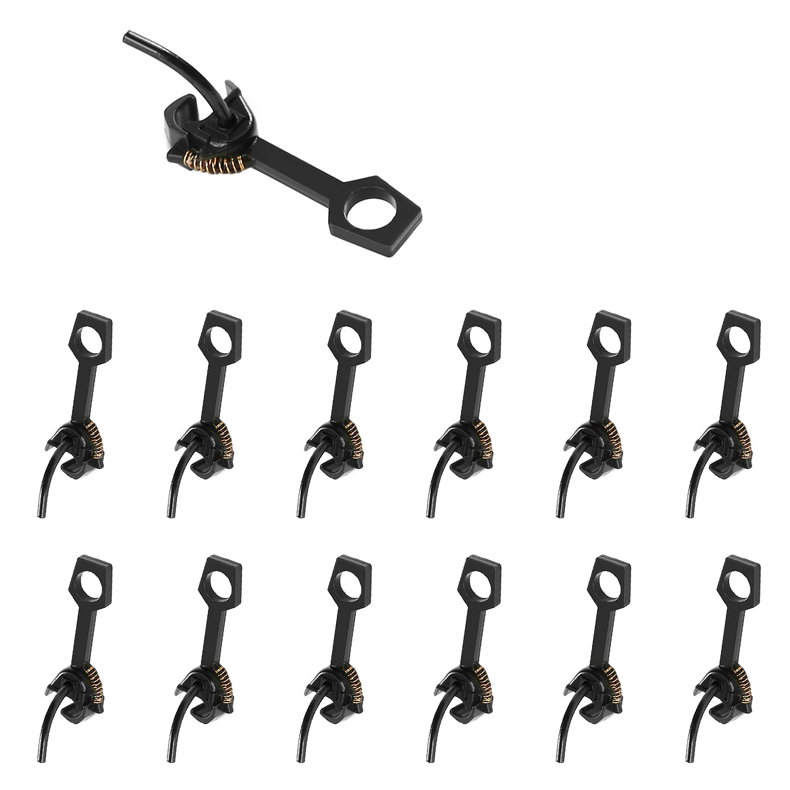 Evemodel 12pcs HO Scale 1:87 Large Knuckle Plastic Couplers Coupling Model Train Hooks HP4487