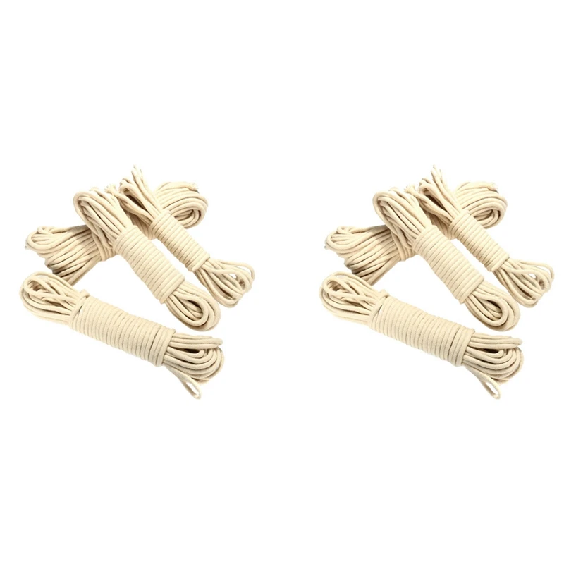 2Pcs 20M Multi-Function Traditional Washing Clothes Pulley Line Rope Dia. 4Mm