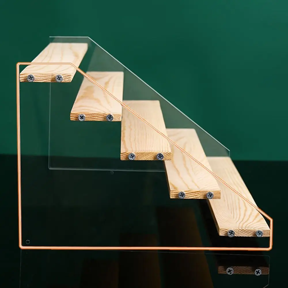 2–4 Etagen Acryl-Holz-Ausstellungsständer, abgestufter, multifunktionaler Make-up-Parfüm-Organizer, Regal, 20 cm/30 cm/40 cm